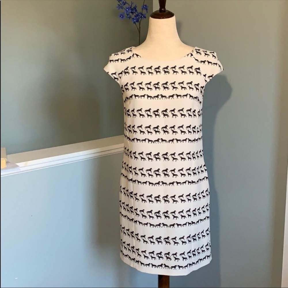 Club Monaco Jami horse print sheath dress